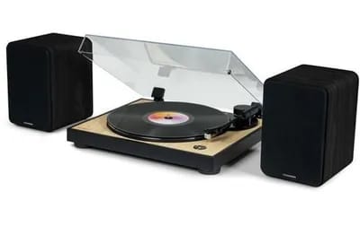 THOMSON WS600DUO - Ensemble de 2 enceintes avec caisson en bois - 100W - Bluetoo