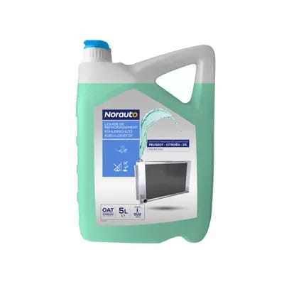 Liquide De Refroidissement Vert Bleu -35°c Norauto 5 L