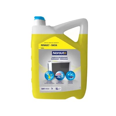 Liquide De Refroidissement Jaune -25°c Norauto 5 L
