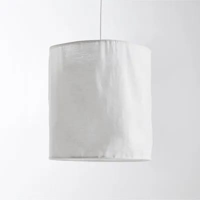 Suspension / Abat-jour en lin froissé Ø30 cm, Thad