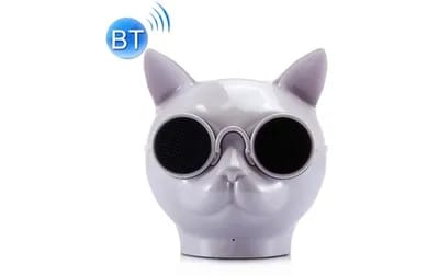 Haut-parleurs Bluetooth Stéréo Forme Mini Chat Mains Libres/Carte TF/FM + SD 4Go