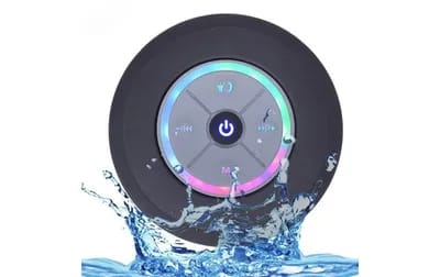 Enceinte Bluetooth Waterproof Mini Avec Lumière LED Radio FM Subwoofer Carte TF