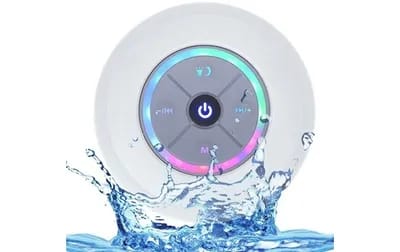 Enceinte Bluetooth Waterproof Mini Avec Lumière LED Radio FM Subwoofer Carte TF