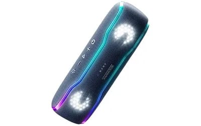 Enceinte Bluetooth Portable Étanche IPX7 Puissance 30W, Son Surround 360°, Lumiè