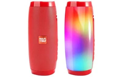 Enceinte Bluetooth Portable Lumineuse Autonomie 3H Puissance 10W Micro SD FM Rou