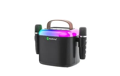 Enceinte Bluetooth Portable RGB Son HD Dual-Micro KTV Autonomie 6h YONIS