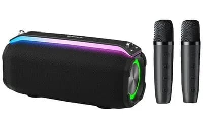 Enceinte Bluetooth Portable 20W TWS Son HD Micro Double Noir YONIS