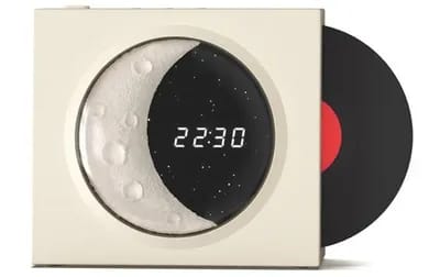 Enceinte Bluetooth Horloge Lunaire Sans Fil De Bureau Smart - Son Stéréo Et Viny