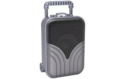 Mini Enceinte Bluetooth Portable Noire, Design Rétro, Compatible Universel, Son