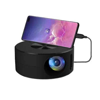 Mini Vidéoprojecteur Hd Portable 100' Écran Co-partage Facile Pour Jeux Et Films Noir Yonis