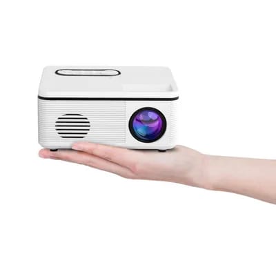 Mini Projecteur Led Portable 1080p Support Hdmi Usb Luminosité 80 Lumens Blanc Yonis