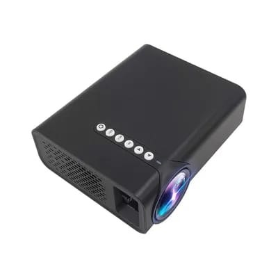 Videoprojecteur Led Portable 1800lm Hdmi Usb Vga Home Cinema Multilingue Noir Yonis