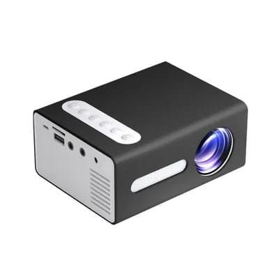 Projecteur Led Portable Multimédia Jeux Maison 25ansi Lumineux Longue Durée Noir Yonis