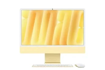 iMac 24" écran rétina 4,5K 512 Go SSD 16 Go RAM Puce M4 CPU 10 cours GPU 10 cours Jaune