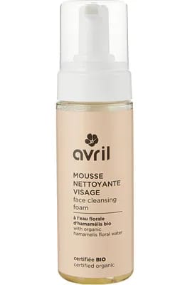 Mousse nettoyante visage bio                                - Avril