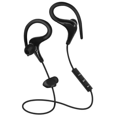 Ecouteurs Sport Bluetooth Casque Sans-fil Télécommande + Micro Intégrés Noir