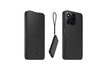 CASR Folio noir + dragonne pour Honor 200 Smart