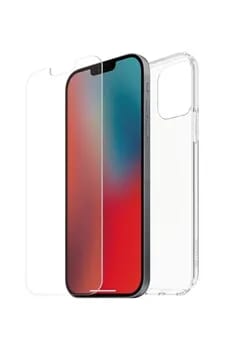 Coque et étui téléphone mobile Muvit For Change PACK COQUE RECYCLETEK + VERRE TREMPE Pour iPhone12/12 PRO