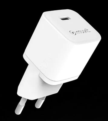 Chargeur secteur 30W USB-C Blanc MUVIT