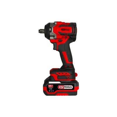 Mini clé à chocs brushless 515.4710f 1/2" 850 nm 18v cylindrique 1.5 kg 2 18 v 1/2 " batterie 3200 cp/min moteur sans charbon 4 ah 2700 trs/min 1 coff