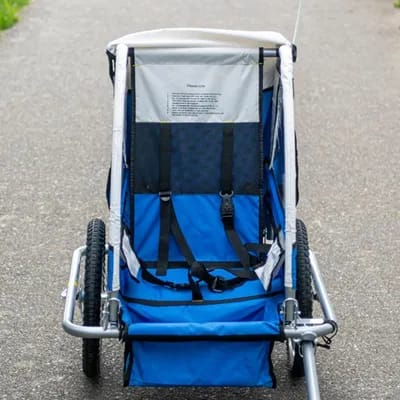 Remorque fixation moyeu 2 roues enfant Optimiz L60Xl40Xh56
