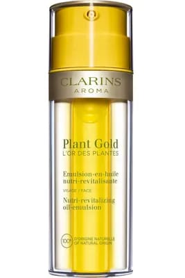 Soin hydratant visage Plant Gold L’Or des Plantes                                - Clarins