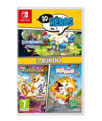 Pack Bd Heroes Vol.1 : 3 Jeux En 1 (les Schtroumpfs Missions Malfeuille, Marsupilami, Les Sisters Show Devant!)