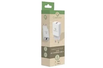 Embout secteur USB 12W 2,4A Blanc