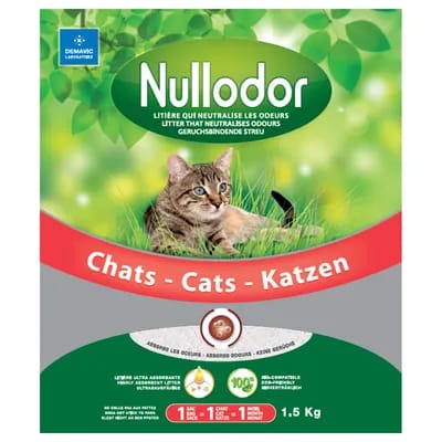 Litière de silice Nullodor pour chat - 15 kg