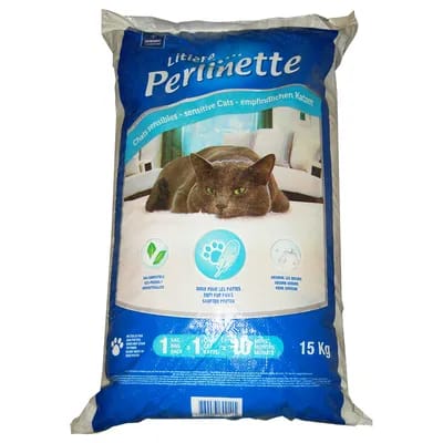 Litière Perlinette Sensible pour chat - 15 kg