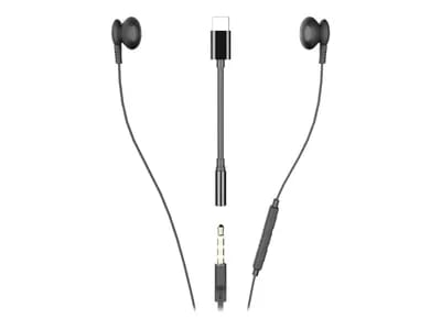 Ryght Salto - Écouteurs Avec Micro - Intra-auriculaire - Filaire - Jack 3,5mm - Noir