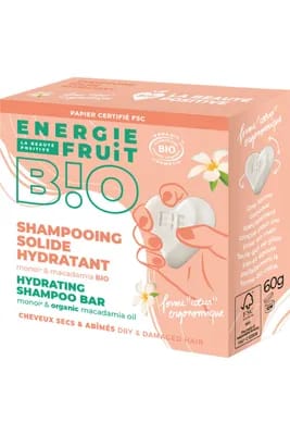 Shampoing solide pour cheveux secs au monoï                                - Energie Fruit