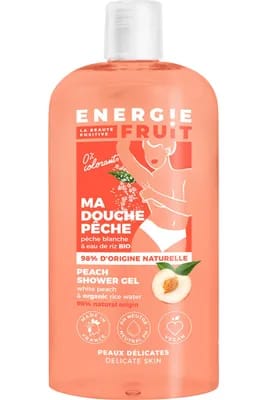 Gel douche pêche blanche & eau de riz                                - Energie Fruit