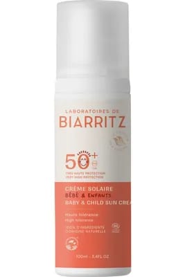 Crème solaire minérale bébé & enfant SPF50+                                - LABORATOIRES DE BIARRITZ