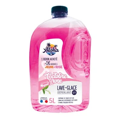 Liquide Lave-glace Rose Aloha 5l