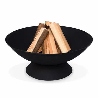 Braséro Bois Ø56cm - Lavo Noir - Chauffage Extérieur En Fonte. Feu De Bois. Brasier