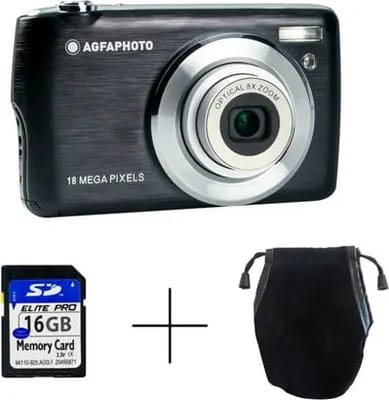 Appareil photo Compact AGFAPHOTO DC8200 Noir Pack Etui + Carte SD 16GB