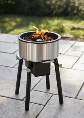 QAÏTO Camping Seau epoxy ARGENT - Brasero Plancha