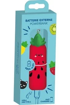 Batterie externe Yello Koko Batterie externe 4800mAh Fraise Rouge