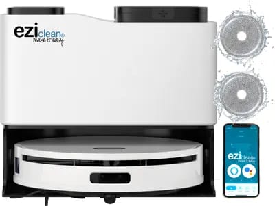 Robot aspirateur laveur connecté avec base de vidage EZIclean® All In One Z15 Pro
