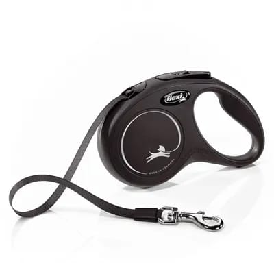 Laisse-sangle flexi New Classic S, noir pour chien - laisse-sangle flexi New Classic taille S, noir (5 m)