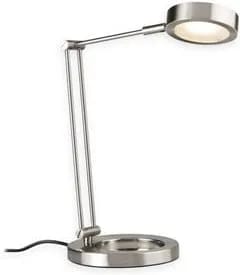 Lampe de bureau LED Zed acier brossé