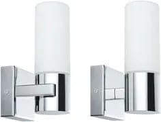 Lot de 2 appliques Gemini chrome 2x20W