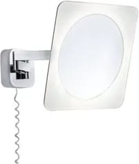 Plafonnier miroir Bela métal blanc et chrome