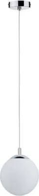 Suspension salle de bain GLOBE chrome 20W Ø20 cm