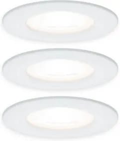 Kit 3 spots LED Nova GU10 fixes à encastrer blanc 6,5W