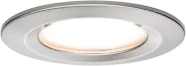 Spot rond encastrable fixe LED Coin Nova acier brossé 6,5W