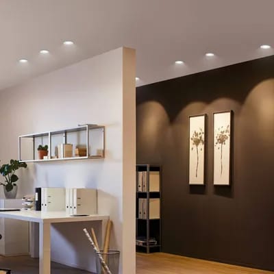 Paulmann Nova spot IP65 rond inclinable blanc