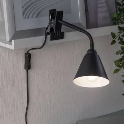 Paulmann Vitis lampe à pince, noir