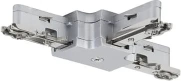 Connecteur en T pour rail chrome mat URAIL 125 mm 1000 W